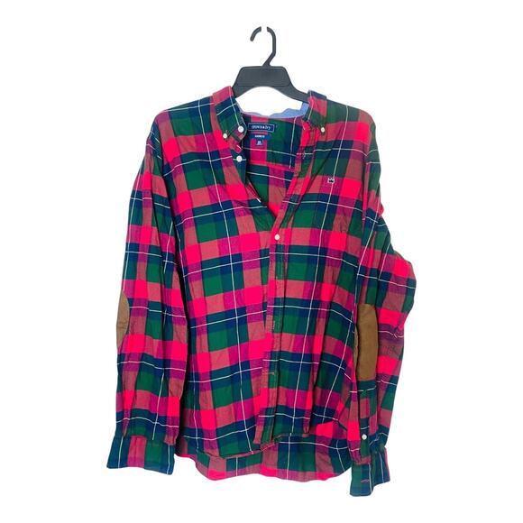 Crown and Ivy Button Down Shirt Men Size XXL Multi Plaid Classic Fit Long Sleeve - Picture 1 of 10